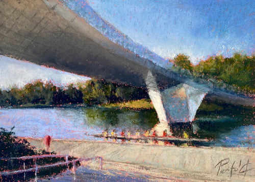 Crossing Adelaide's heart - pastel - Susan Penfold