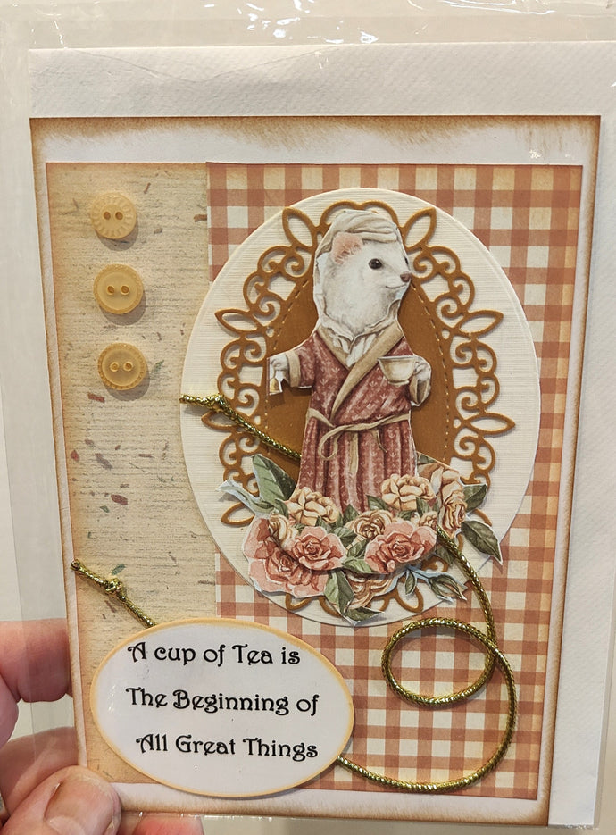 Greeting card - A cup of tea- Kaye Esplin