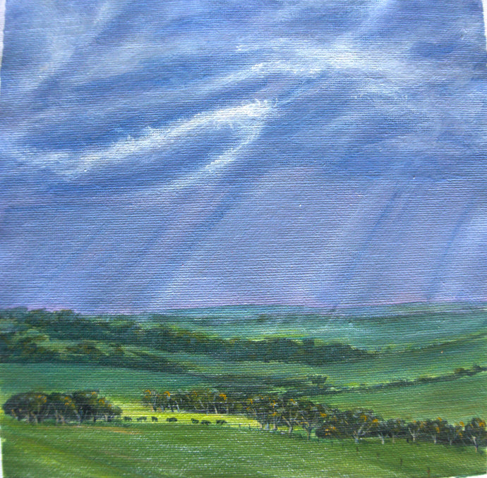 Feeding time - acrylic on canvas - Tracey Vale