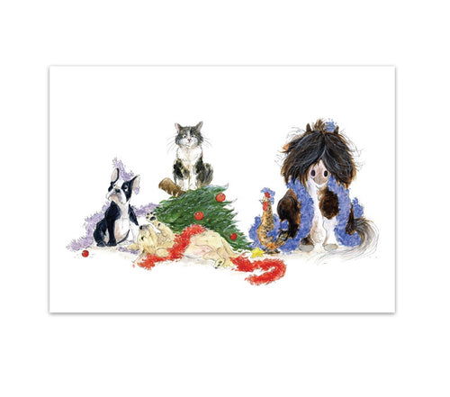 Christmas Card - Deck the halls  - Mandy Foot