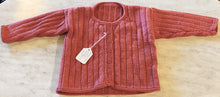 Load image into Gallery viewer, Hand Knitted Children's Cardigan – Dusty Rose