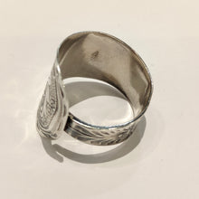 Load image into Gallery viewer, Art Nouveau spoon ring - size P