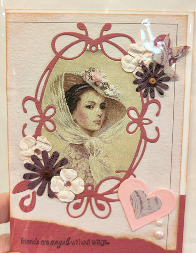 Greeting card - Friends are angels- Kaye Esplin