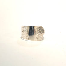 Load image into Gallery viewer, German Sterling Silver spoon ring (dated 1890)