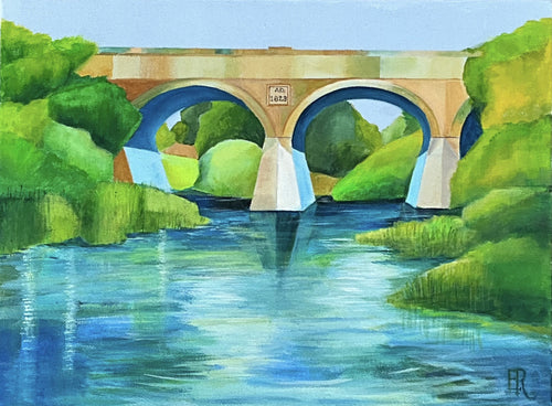 Historic Richmond Bridge Tasmania - Acrylic on canvas - Evelynne Richardson