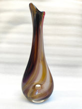 Load image into Gallery viewer, Hoop Vase - Chocolate Swirl - Tim Shaw Glass Artis