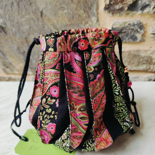 Black and Pink Evening Bag - Pen Morrison