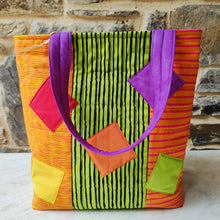 Load image into Gallery viewer, Colourful Fabric Tote Bag - Pen Morrison