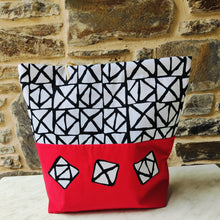 Load image into Gallery viewer, Red and Black Fabric Tote Bag - Pen Morrison