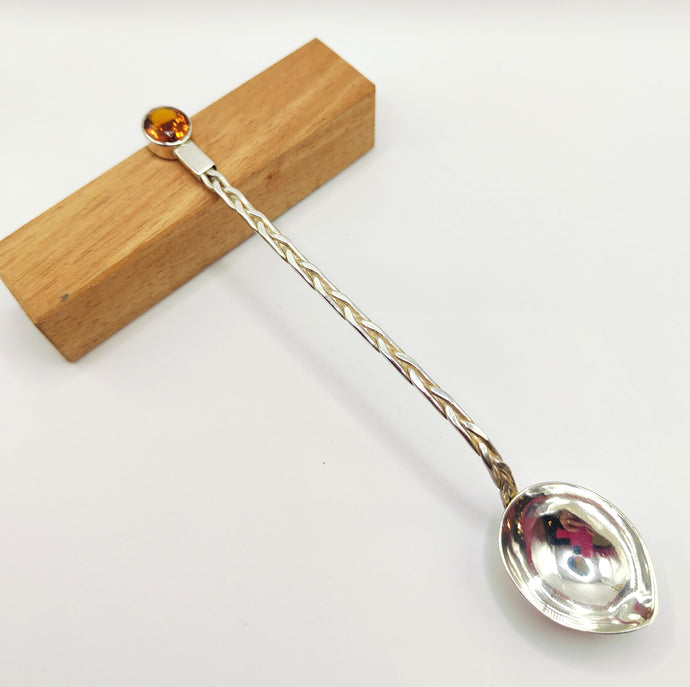Sterling silver and citrine spoon - Rob Morrison