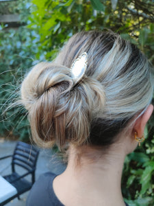 Vintage sterling silver hair pin - Silver Rose Jewellery