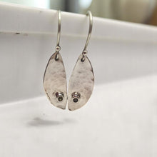 Load image into Gallery viewer, Peridot Spoon Bowl Earrings - Silver Rose Jewellery