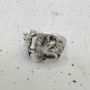 Hildesheim Rose Spoon Ring - Silver Rose Jewellery