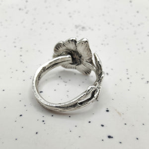 Hildesheim Rose Spoon Ring - Silver Rose Jewellery