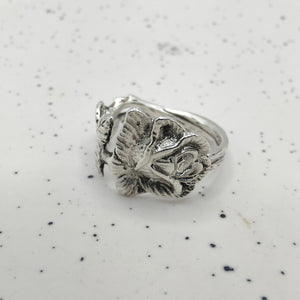 Hildesheim Rose Spoon Ring - Silver Rose Jewellery