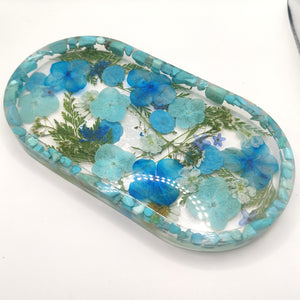 Resin flower trinket dish- Belong Design