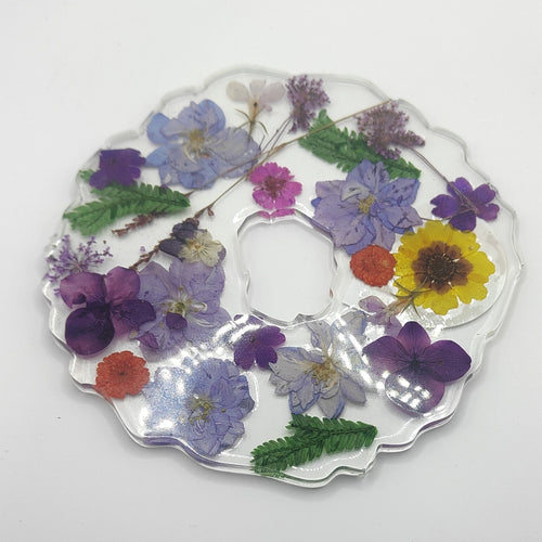 Resin flower art coasters- Belong Design