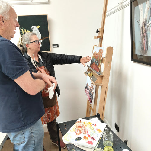 Thursday morning art classes with Trevor Newman -25 September - 23 October ; 10am -1pm