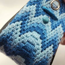 Load image into Gallery viewer, Bargello coin purse - blue - Helen Kuster