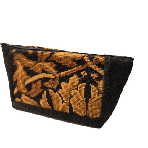 Tapestry zippered purse - mustard - Helen Kuster