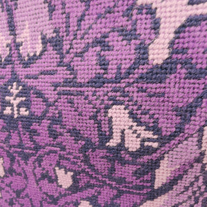 Tapestry zippered purse - Large - Purple - Helen Kuster