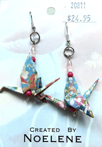 Origami Crane Earrings #4