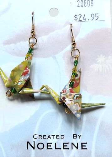 Origami Crane Earrings #2