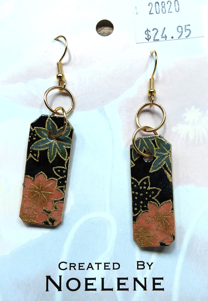 Japanese paper earrings #4 - Noelene Forbes