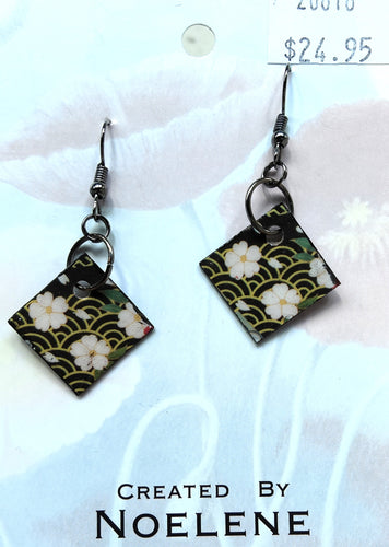 Japanese paper earrings #2 - Noelene Forbes