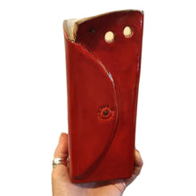 Load image into Gallery viewer, Rectangular Rococo and gold trimmed Quirky Vase