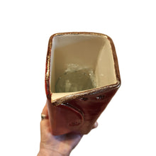Load image into Gallery viewer, Rectangular Rococo and gold trimmed Quirky Vase