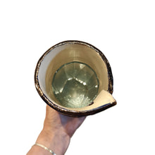 Load image into Gallery viewer, Ultramarine glazed  and gold trimmed Quirky Vase