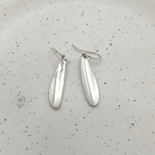 Load image into Gallery viewer, Sterling Silver Oyster Spoon Earrings - Silver Rose Jewellery