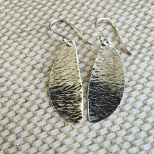 Load image into Gallery viewer, Sterling Silver Spoon Bowl Earrings – Handcrafted &amp; Textured - Silver Rose Jewellery