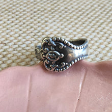Load image into Gallery viewer, 1900 Vintage Sterling Silver Raleigh Spoon Ring - size V