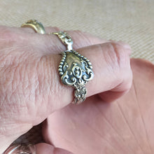 Load image into Gallery viewer, 1900 Vintage Sterling Silver Raleigh Spoon Ring - size V