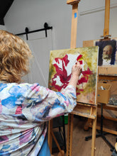 Load image into Gallery viewer, One Day Workshop: Big Blooms Acrylic Painting with Robin Hicks; 2 August 10am -4pm