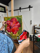 Load image into Gallery viewer, One Day Workshop: Big Blooms Acrylic Painting with Robin Hicks; 2 August 10am -4pm