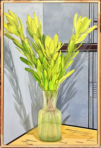 Green natives in May - Oil & Acrylic on canvas - Evelynne Richardson