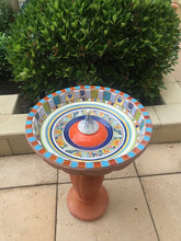 Load image into Gallery viewer, Mosaic Bird Bath on stand - Dianne Averis