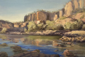 Katherine Gorge - oil - Robin Hicks