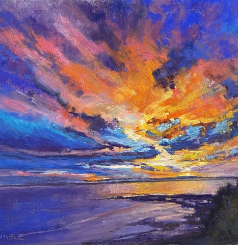 Coastal Sunrise - pastel - Janette Humble