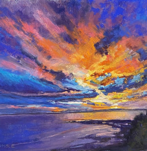 Coastal Sunrise - pastel - Janette Humble