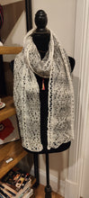 Load image into Gallery viewer, Ice &amp; Snow Shawl – Handspun &amp; Hand Knitted - Gaye Becis