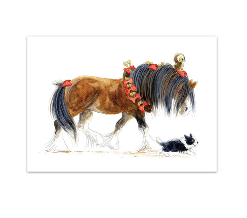 Christmas Card - Jungle bells- Mandy Foot