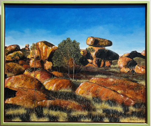 Karlu Karlu #1 - Oil on canvas - Rodney Kirk