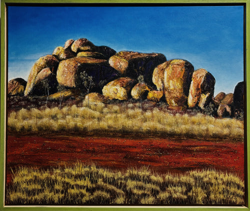 Karlu Karlu #2 - Oil on canvas - Rodney Kirk