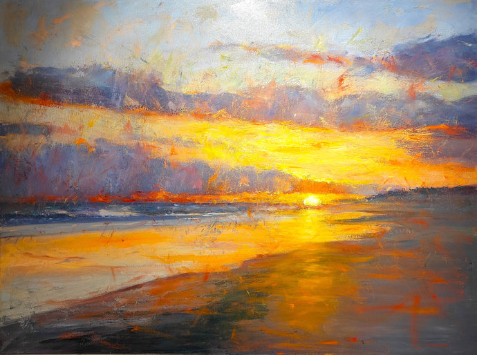 Last Light - Oil on canvas  by Trevor Newman