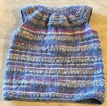 Load image into Gallery viewer, Hand Knitted Children's Vest – Lavender Mix