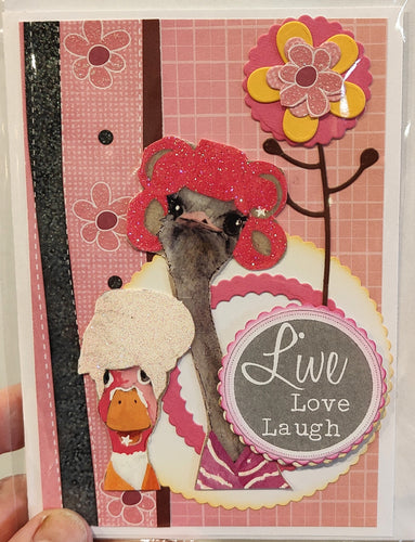 Greeting card - Live, Love, Laugh - Kaye Esplin